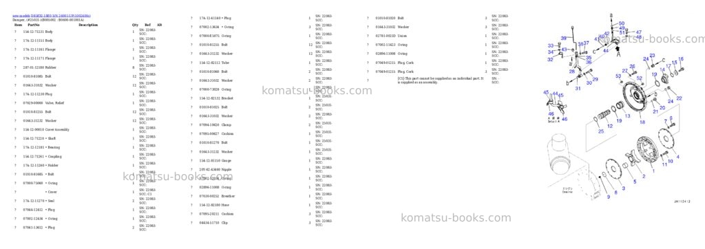 Komatsu D85EXI-18E0 S/N 26001-UP Parts catalog cover Page 9
