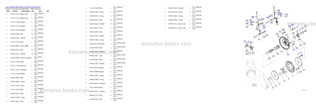 Komatsu D85PXI-18E0 S/N 26001-UP Parts catalog cover Page 8 Komatsu D85PXI-18E0 S/N 26001-UP Parts catalog cover Page 8