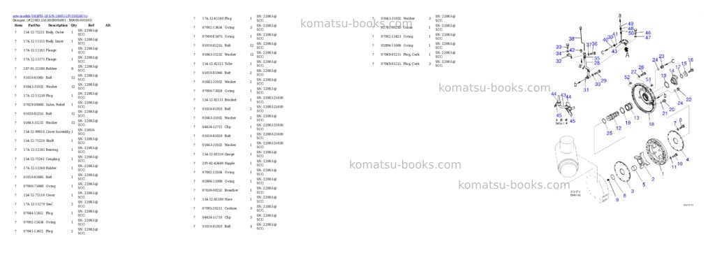 Komatsu D85PXI-18 S/N 26001-UP Parts catalog cover Page 8 Komatsu D85PXI-18 S/N 26001-UP Parts catalog cover Page 8