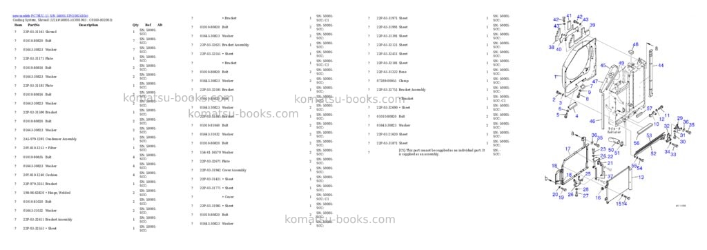 Komatsu PC78UU-11 S/N 56001-UP Parts catalog cover Page 8 Komatsu PC78UU-11 S/N 56001-UP Parts catalog cover Page 8