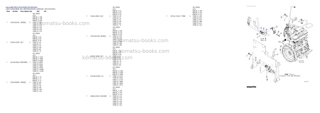 Komatsu WR12-8 S/N 66001-UP Parts catalog cover Page 3