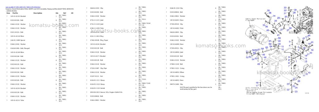 Komatsu D71EX-24E0 S/N 74001-UP Parts catalog cover Page 5