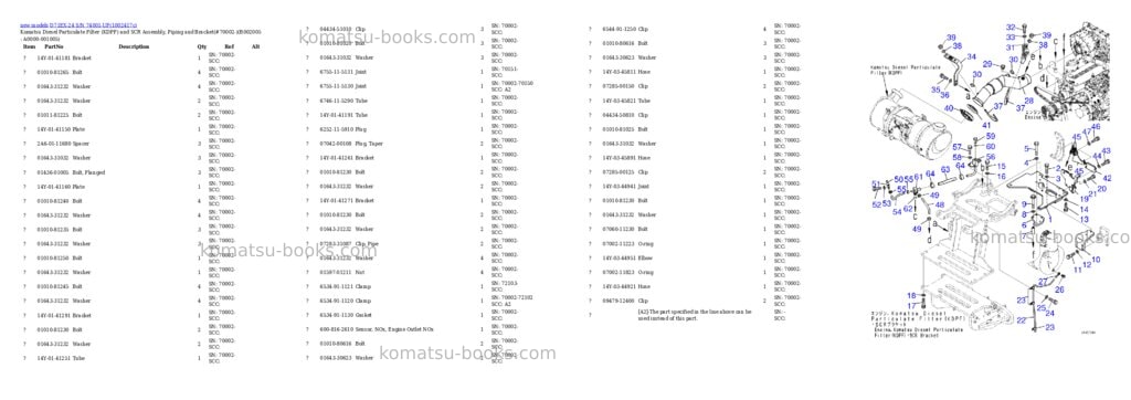 Komatsu D71EX-24 S/N 74001-UP Parts catalog cover Page 10