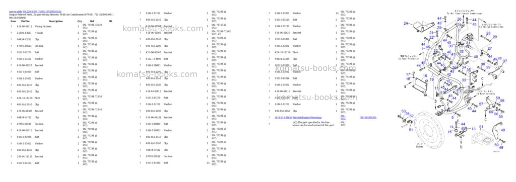 Komatsu WA320-6 S/N 75001-UP Parts catalog cover Page 4