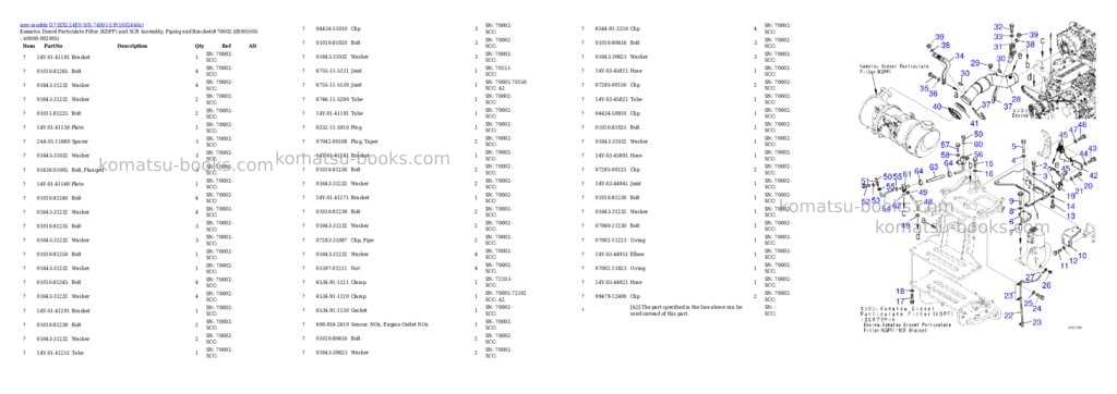 Komatsu D71EXI-24E0 S/N 74001-UP Parts catalog cover Page 5