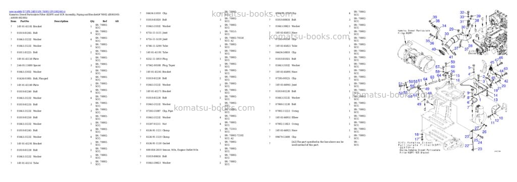 Komatsu D71PX-24E0 S/N 74001-UP Parts catalog cover Page 5