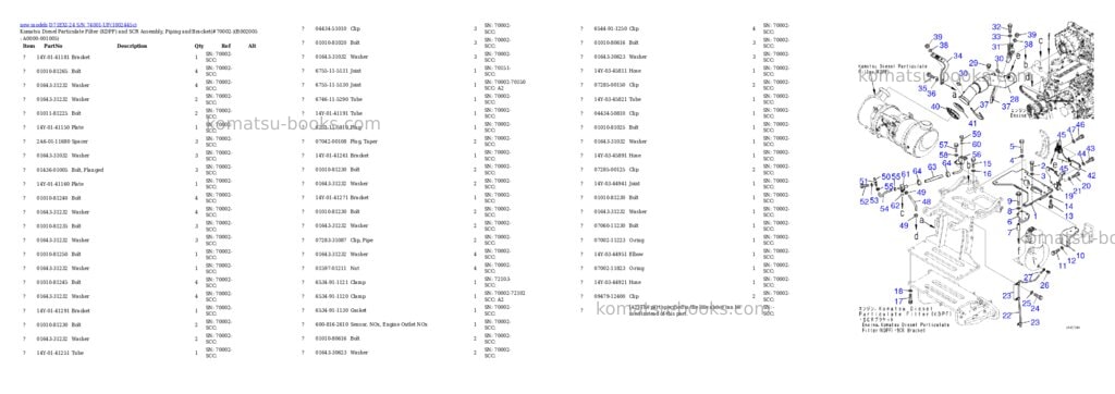 Komatsu D71EXI-24 S/N 74001-UP Parts catalog cover Page 10