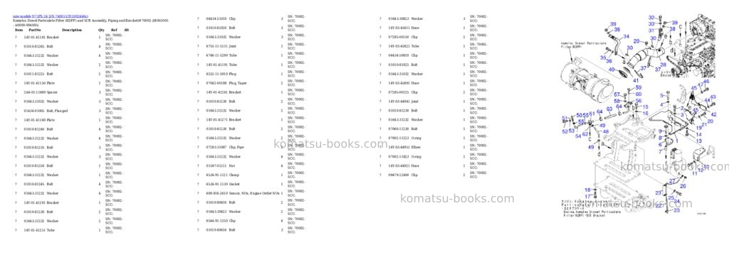 Komatsu D71PX-24 S/N 74001-UP Parts catalog cover Page 5