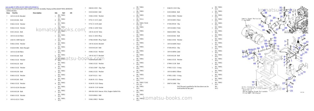 Komatsu D71PXI-24 S/N 74001-UP Parts catalog cover Page 10 Komatsu D71PXI-24 S/N 74001-UP Parts catalog cover Page 10