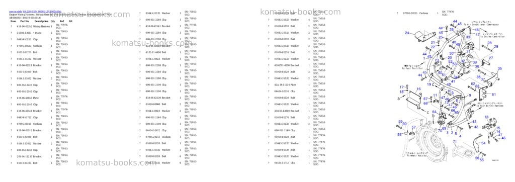 Komatsu WA250-6 S/N 80001-UP Parts catalog cover Page 10