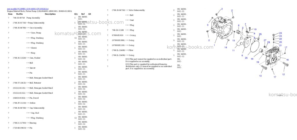 Komatsu PC30MR-5 S/N 64001-UP Parts catalog cover Page 5 Komatsu PC30MR-5 S/N 64001-UP Parts catalog cover Page 5