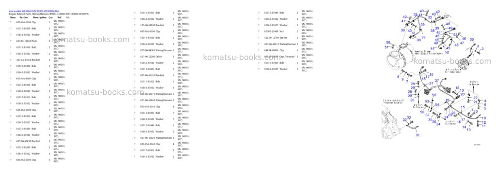 Komatsu WA900-8 S/N 91001-UP Parts catalog cover Page 9