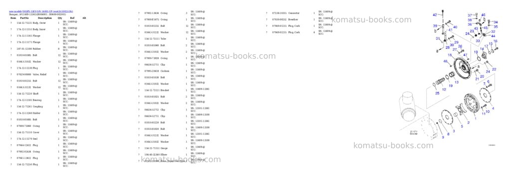 Komatsu D85PX-15E0 S/N 14001-UP (ecot3) Parts catalog cover Page 4 Komatsu D85PX-15E0 S/N 14001-UP (ecot3) Parts catalog cover Page 4
