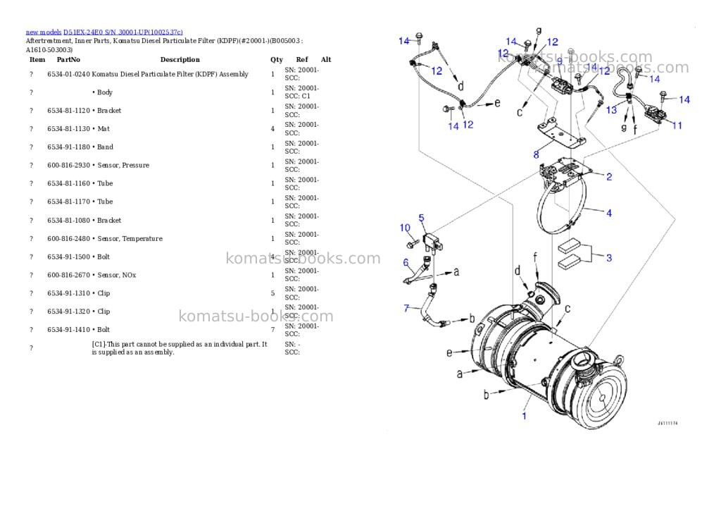 Komatsu D51EX-24E0 S/N 30001-UP Parts catalog cover Page 9