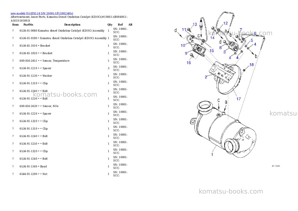 Komatsu D51EXI-24 S/N 20001-UP Parts catalog cover Page 9