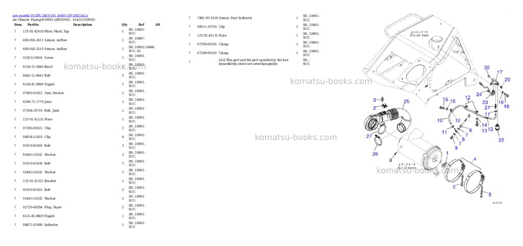 Komatsu D51PX-24E0 S/N 30001-UP Parts catalog cover Page 3