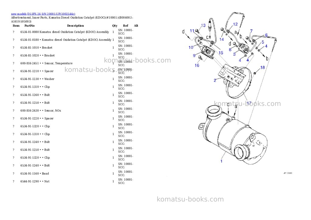 Komatsu D51PX-24 S/N 20001-UP Parts catalog cover Page 9