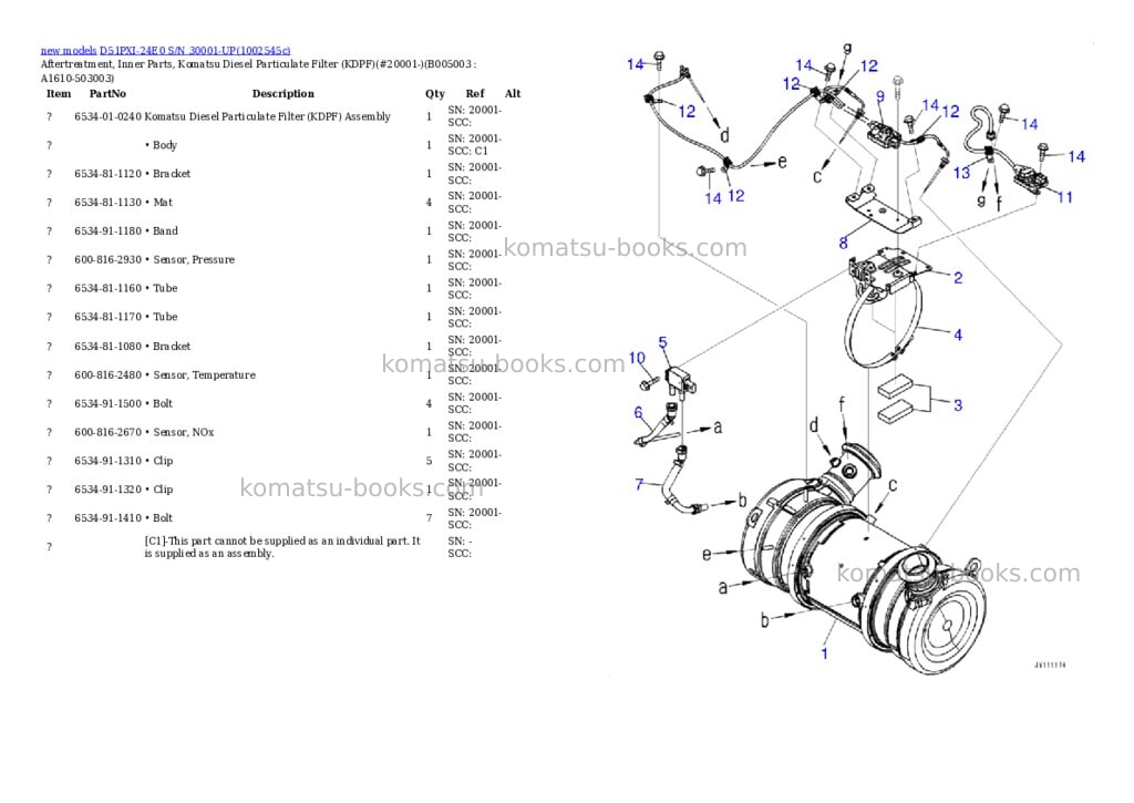 Komatsu D51PXI-24E0 S/N 30001-UP Parts catalog cover Page 9
