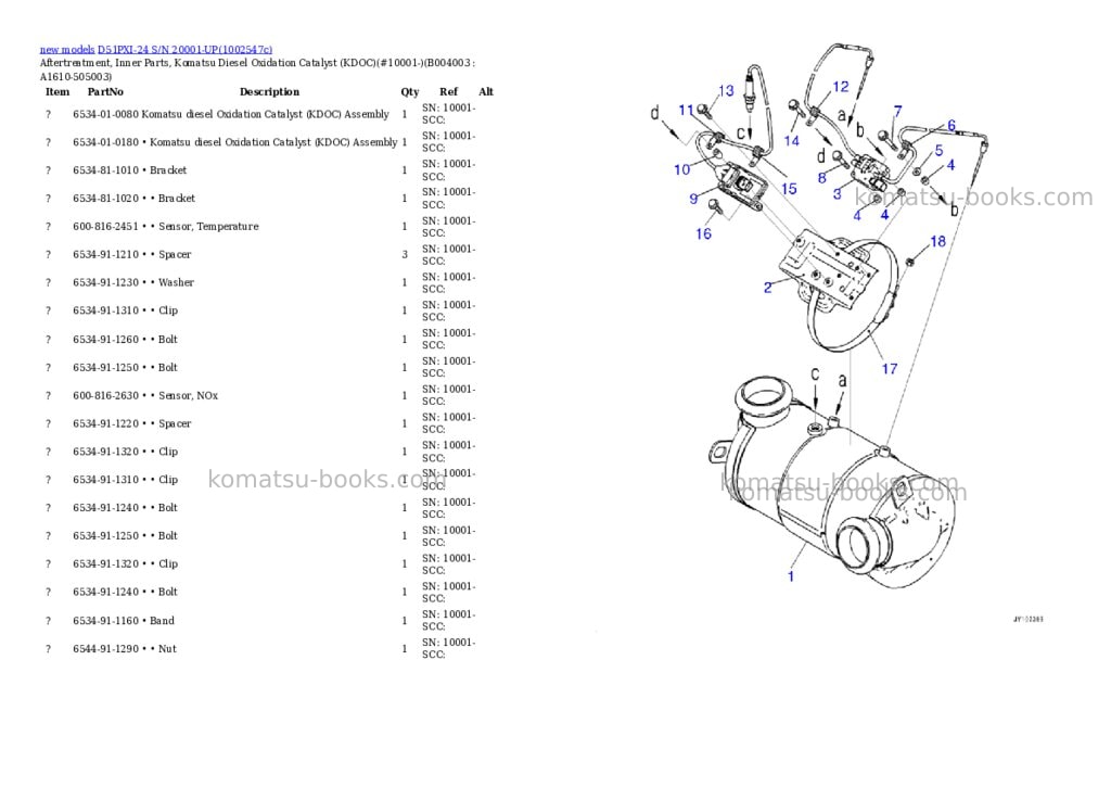 Komatsu D51PXI-24 S/N 20001-UP Parts catalog cover Page 9
