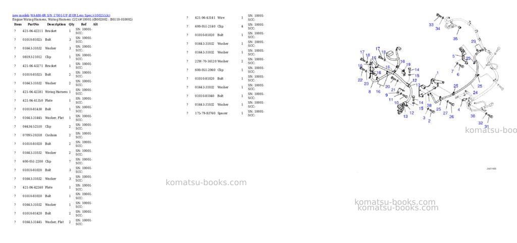 Komatsu WA480-6R S/N 17001-UP (EGR Less Spec.) Parts catalog cover Page 3