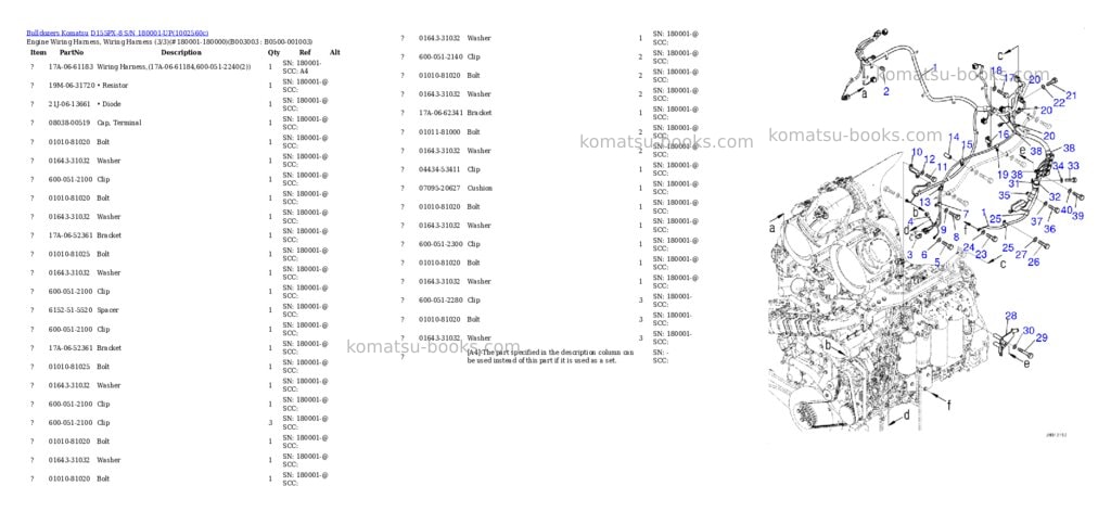 Komatsu D155PX-8 S/N 180001-UP Parts catalog cover Page 7 Komatsu D155PX-8 S/N 180001-UP Parts catalog cover Page 7