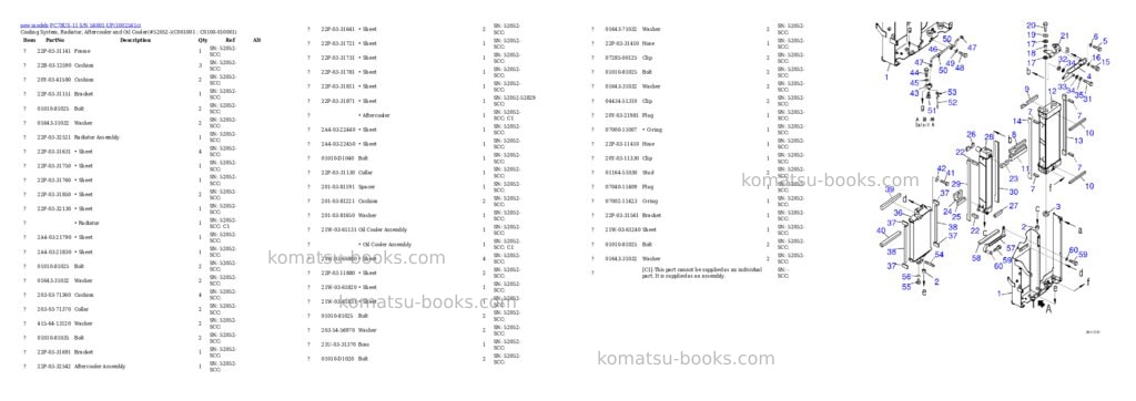 Komatsu PC78US-11 S/N 56001-UP Parts catalog cover Page 6 Komatsu PC78US-11 S/N 56001-UP Parts catalog cover Page 6