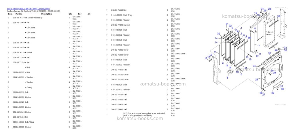 Komatsu PC400LC-8R S/N 79001-UP Parts catalog cover Page 7 Komatsu PC400LC-8R S/N 79001-UP Parts catalog cover Page 7