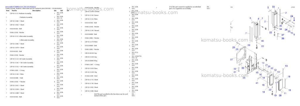 Komatsu PC88MR-8 S/N 7001-UP Parts catalog cover Page 6