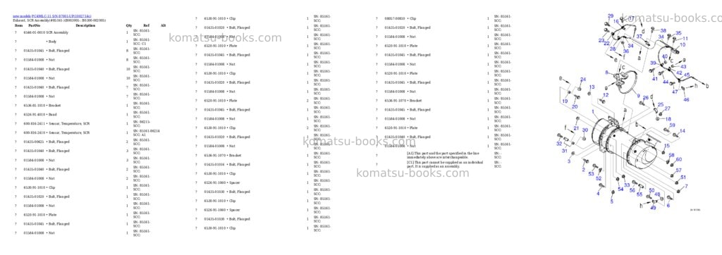 Komatsu PC490LC-11 S/N 87001-UP Parts catalog cover Komatsu PC490LC-11 S/N 87001-UP Parts catalog cover
