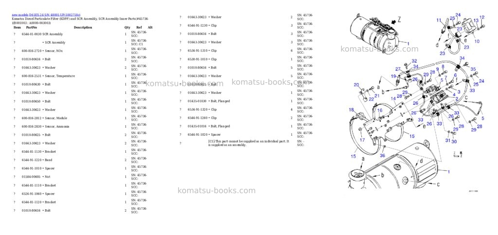 Komatsu D61EX-24 S/N 48001-UP Parts catalog cover Page 3