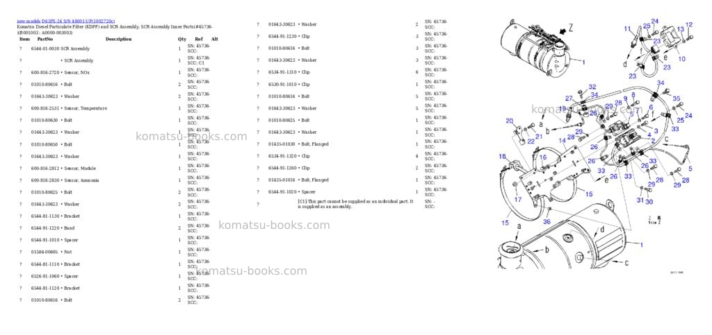 Komatsu D61PX-24 S/N 48001-UP Parts catalog cover Page 3