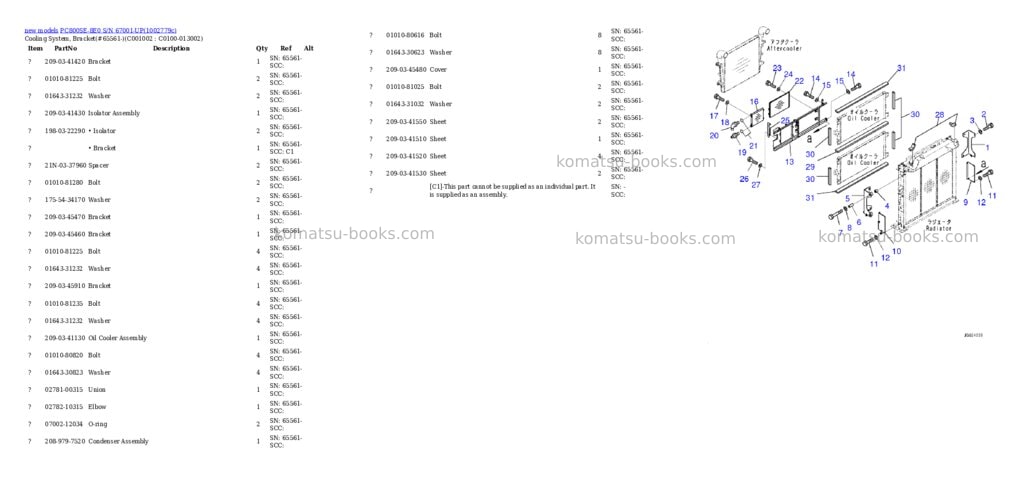 Komatsu PC800SE-8E0 S/N 67001-UP Parts catalog cover Page 10 Komatsu PC800SE-8E0 S/N 67001-UP Parts catalog cover Page 10
