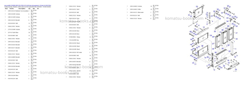Komatsu PC800SE-8E0 S/N 67001-UP (Cold Area Arrangement (-30 deg C)) Parts catalog cover Page 10