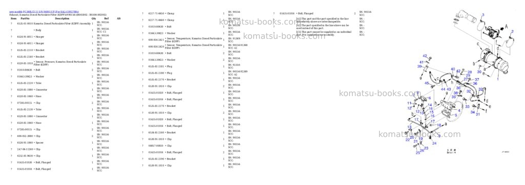 Komatsu PC360LCI-11 S/N 94001-UP (For KAL) Parts catalog cover Page 7 Komatsu PC360LCI-11 S/N 94001-UP (For KAL) Parts catalog cover Page 7