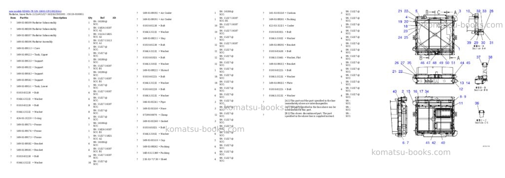 Komatsu HD605-7R S/N 18001-UP Parts catalog cover Page 10 Komatsu HD605-7R S/N 18001-UP Parts catalog cover Page 10
