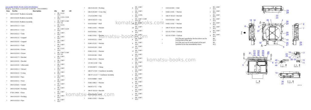 Komatsu HD405-7R S/N 12001-UP Parts catalog cover Page 3