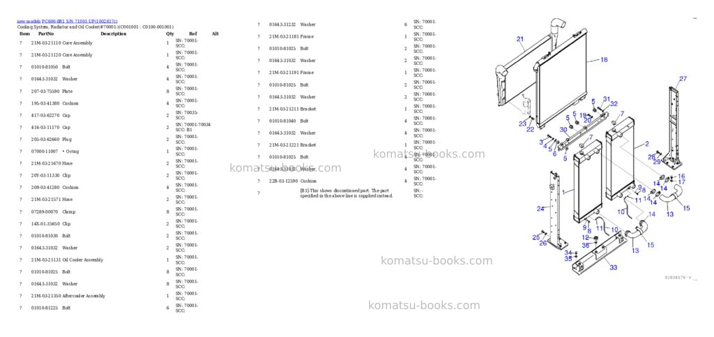 Komatsu PC600-8R1 S/N 71001-UP Parts catalog cover Page 10