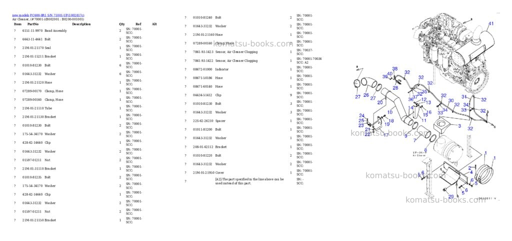 Komatsu PC600-8R1 S/N 71001-UP Parts catalog cover Page 3