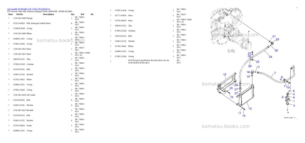 Komatsu PC600-8R1 S/N 71001-UP Parts catalog cover Page 9