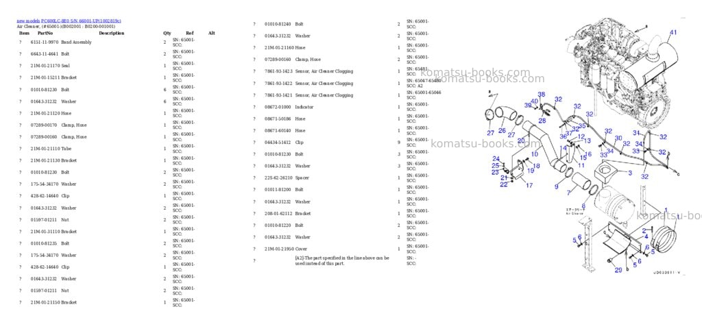 Komatsu PC600LC-8E0 S/N 66001-UP Parts catalog cover Page 3