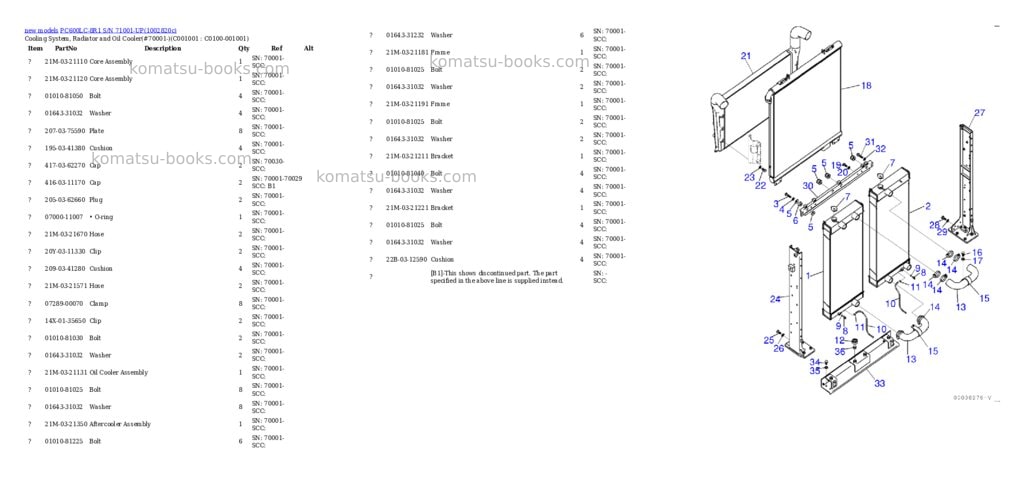 Komatsu PC600LC-8R1 S/N 71001-UP Parts catalog cover Page 10