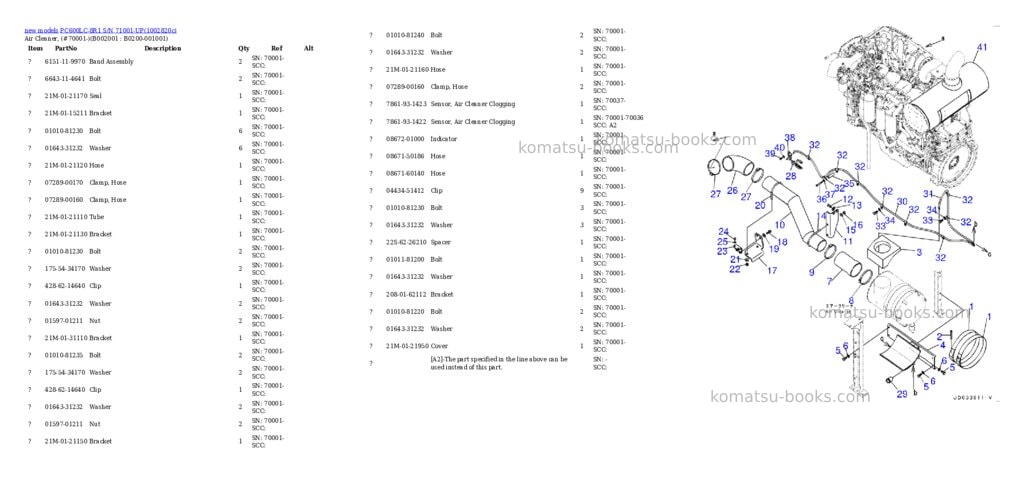 Komatsu PC600LC-8R1 S/N 71001-UP Parts catalog cover Page 3