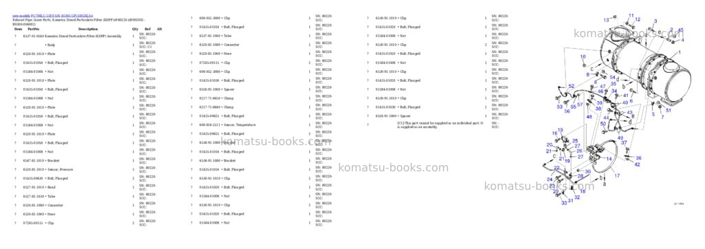 Komatsu PC700LC-11E0 S/N 81001-UP Parts catalog cover Page 8