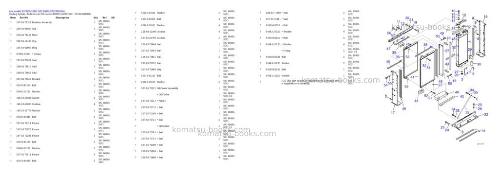 Komatsu PC300LC-8M2 S/N 85001-UP Parts catalog cover Page 6