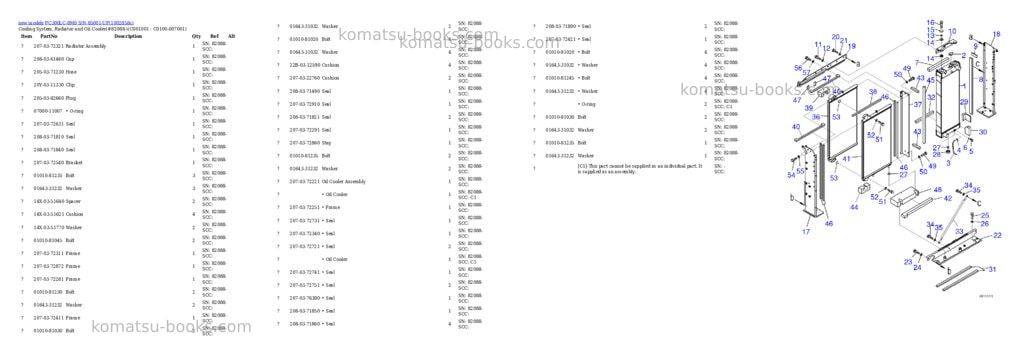 Komatsu PC300LC-8M0 S/N 85001-UP Parts catalog cover Page 3 Komatsu PC300LC-8M0 S/N 85001-UP Parts catalog cover Page 3