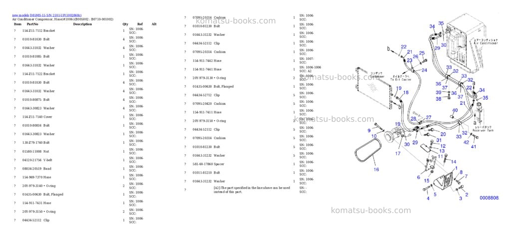 Komatsu D85MS-15 S/N 2101-UP Parts catalog cover Page 8