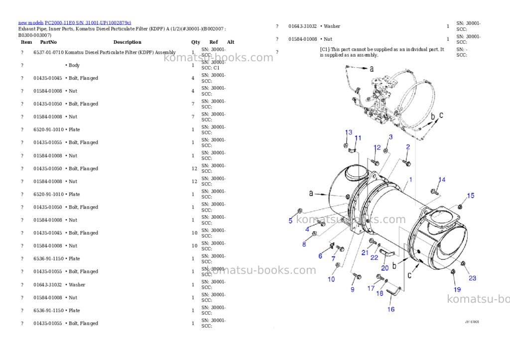 Komatsu PC2000-11E0 S/N 31001-UP Parts catalog cover Page 9 Komatsu PC2000-11E0 S/N 31001-UP Parts catalog cover Page 9