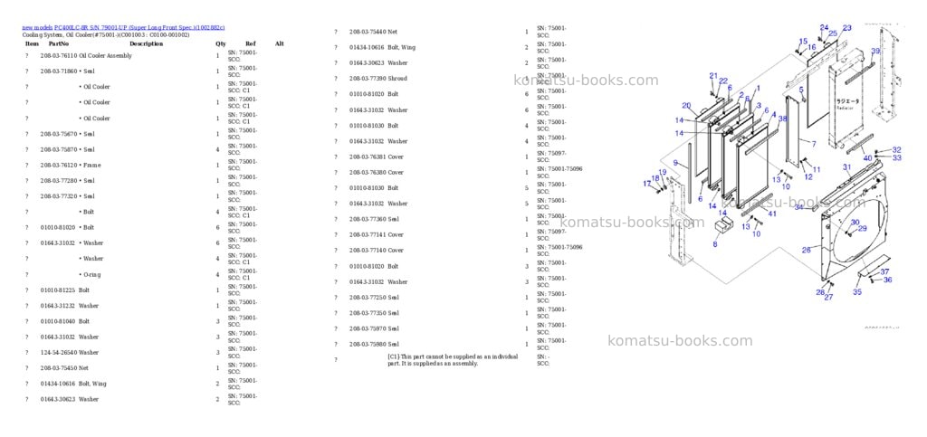 Komatsu PC400LC-8R S/N 79001-UP (Super Long Front Spec.) Parts catalog cover Page 7 Komatsu PC400LC-8R S/N 79001-UP (Super Long Front Spec.) Parts catalog cover Page 7