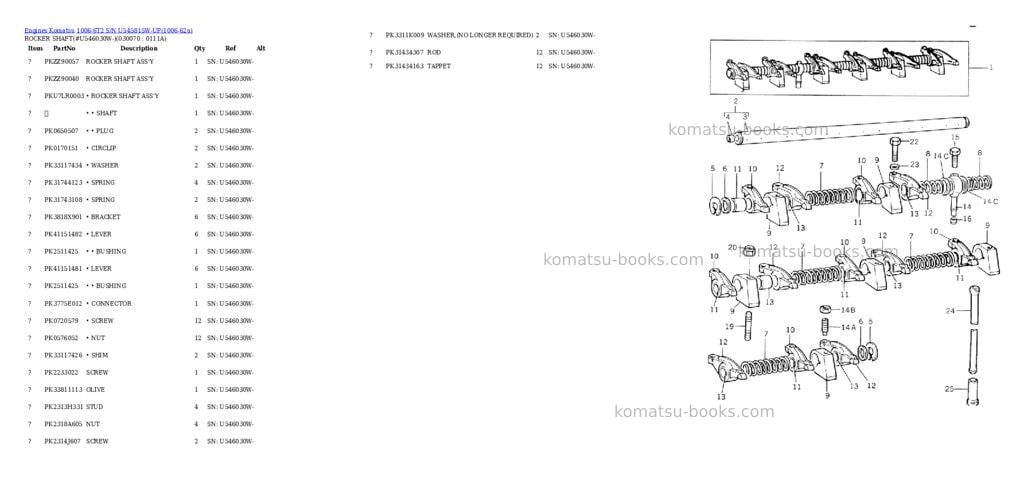 Komatsu 1006-6t2 s/n u545815w-up Parts catalog cover Page 6 Komatsu 1006-6t2 s/n u545815w-up Parts catalog cover Page 6