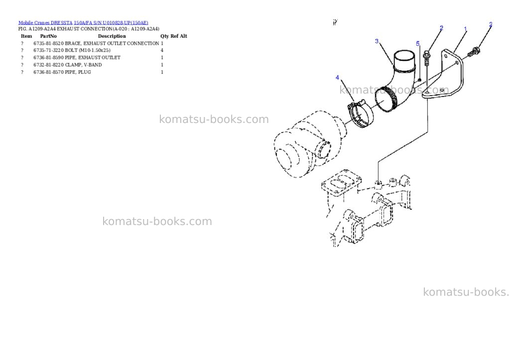 Komatsu 150a/fa s/n u010828-up Parts catalog cover Page 10